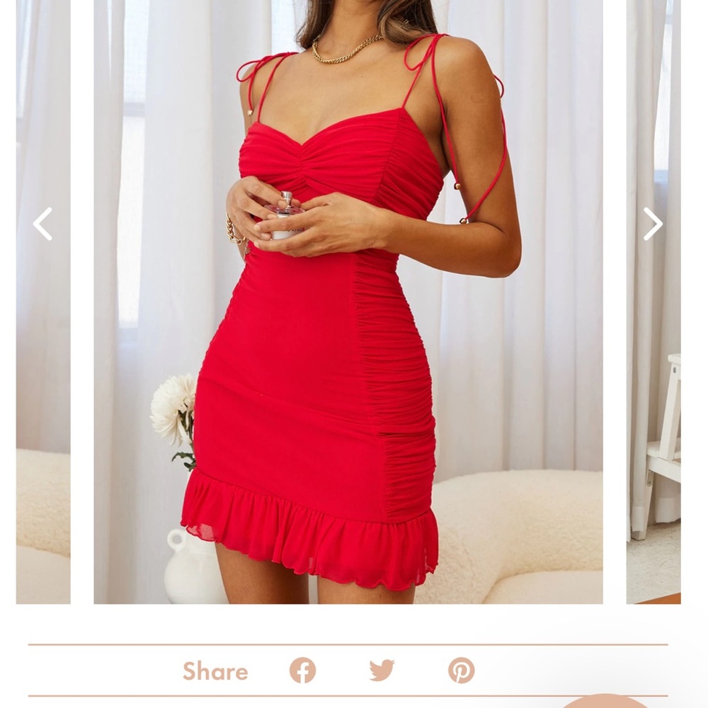 Selfie Leslie Bambi Ruched Mini Dress size XS! Worn once! Perfect condition!